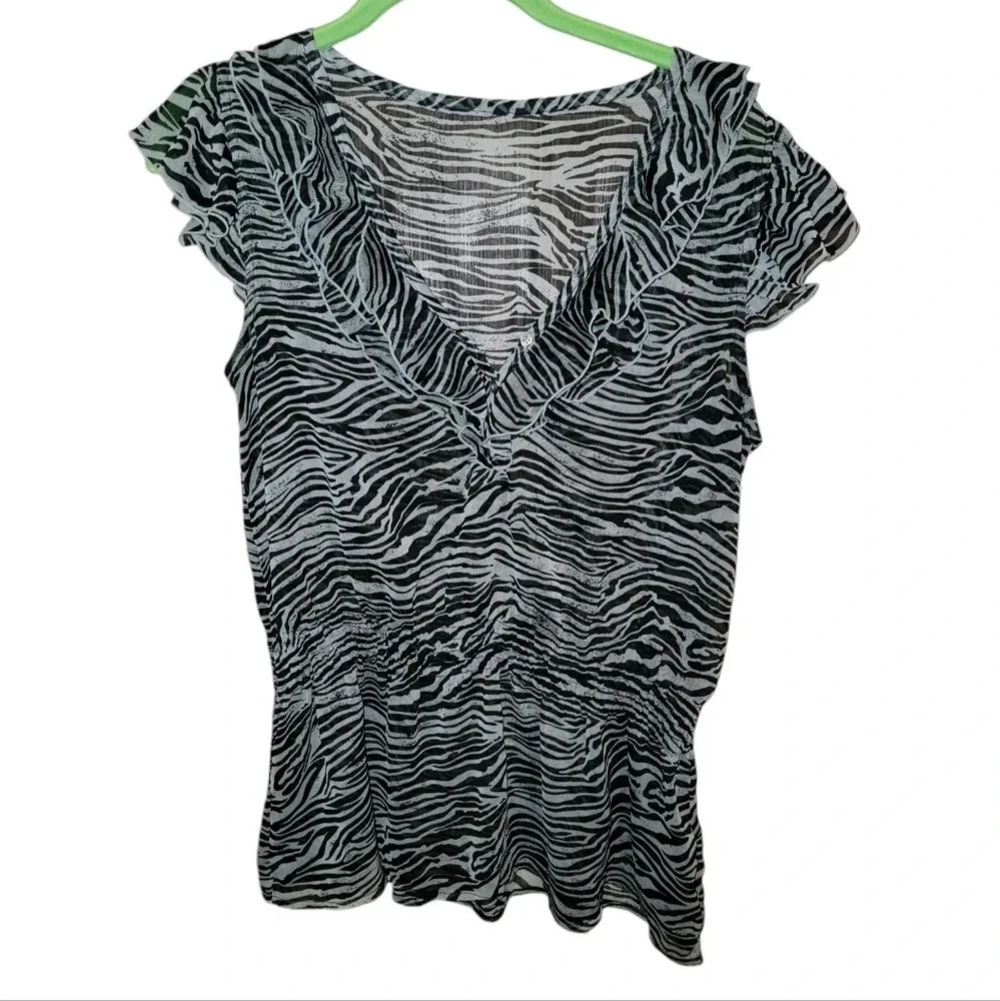 Zebra print blouse